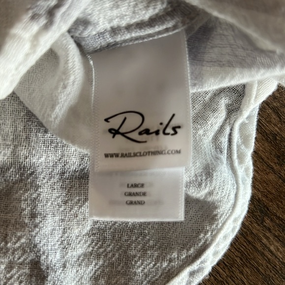 Rails women’s linen blouse, size large - Picture 6 of 7